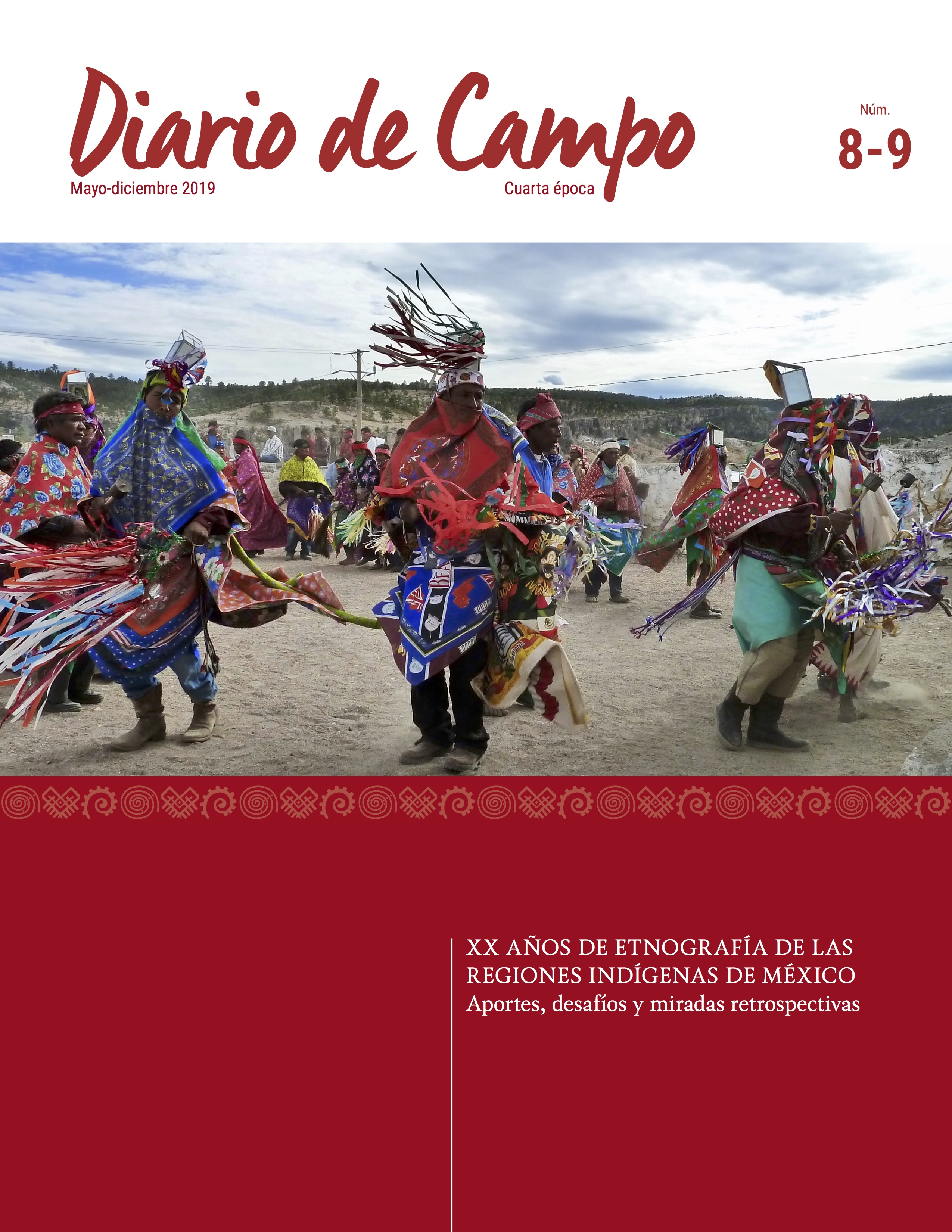 Fotografía Matachines de Narárachi, Chihuahua - Portada del número "XX Años de Etnografía de las Regiones Indígenas de México"
