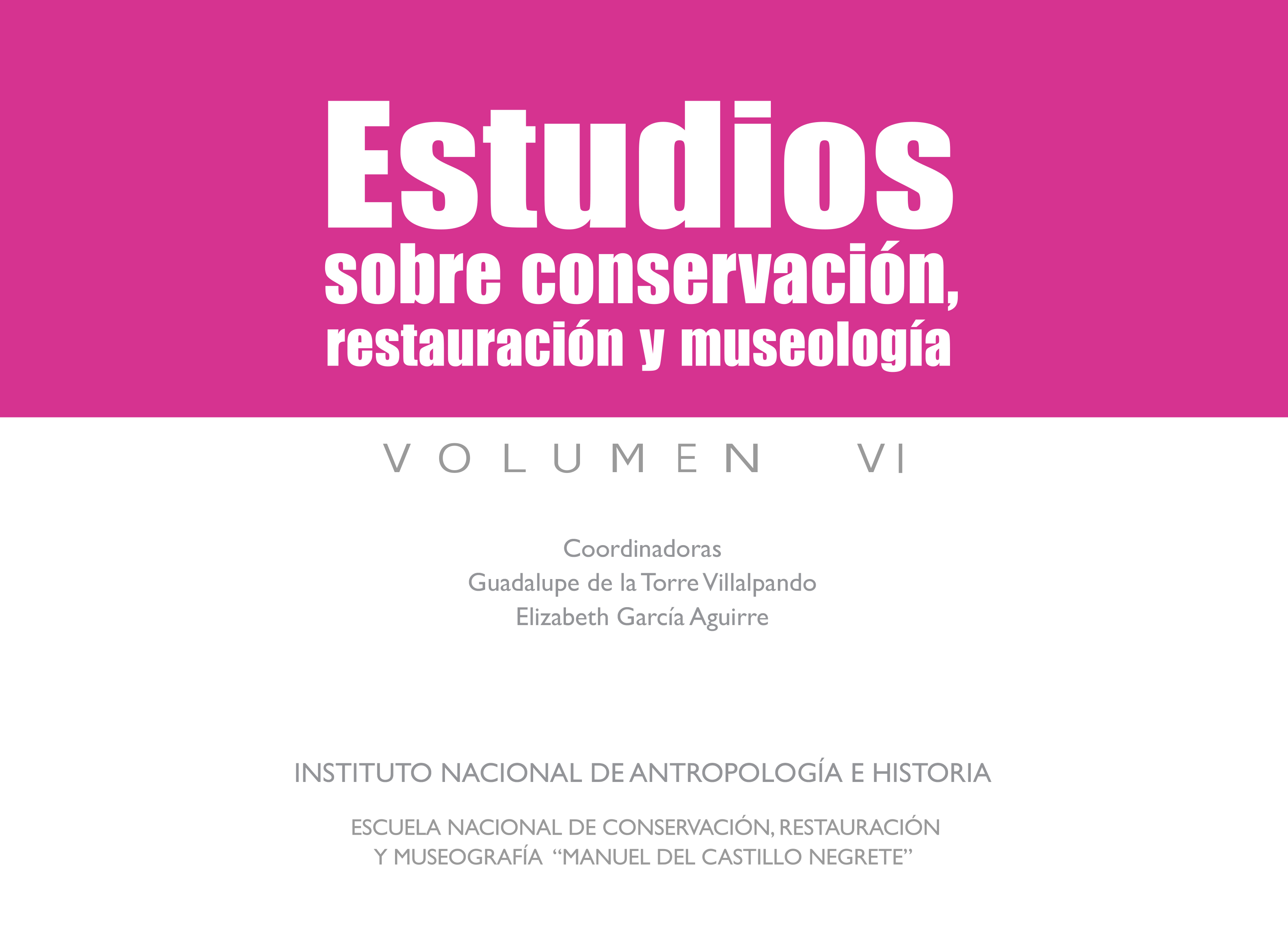 					View Vol. 6 (2019): Estudios sobre Conservación, Restauración y Museología
				