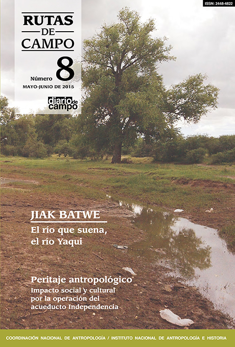					Ver Núm. 8 (2015): Jiak Batwe. El río que suena, río Yaqui. Peritaje antropológico. Impacto social y cultural del acueducto Independencia
				