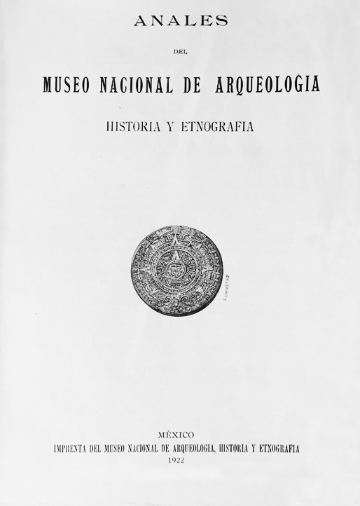 					Ver 1922: Cuarta época (1922-1933) Tomo I. Anales del Museo Nacional de Arqueología, Historia y Etnografía
				