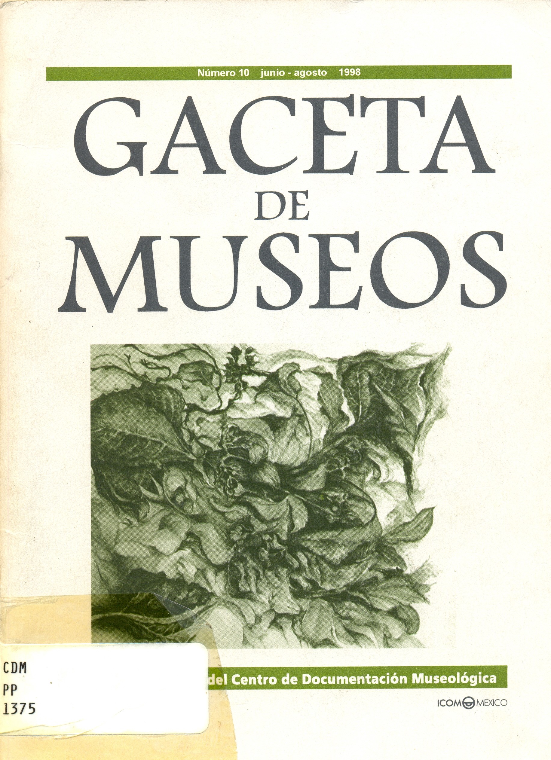 					View No. 10 (1998): Gaceta de Museos
				